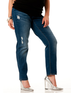 Plus size clothing / Talks / Plus Size Secret Fit Belly(tm) Stretch Fabric  Slim Leg Maternity Jeans $49.98 PLUS SIZE - SECRET FI